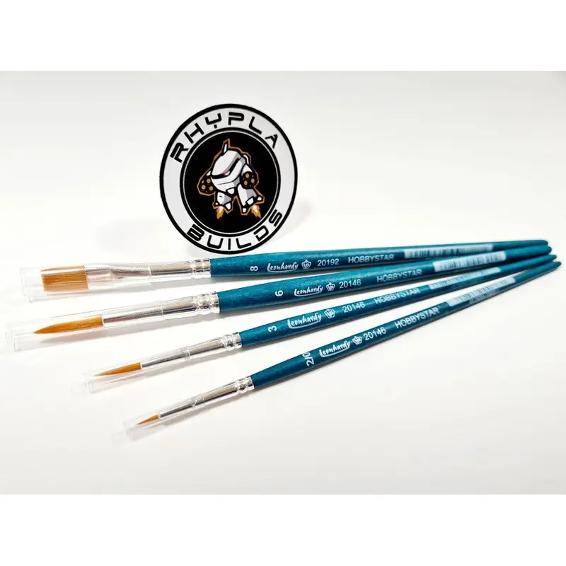 4pc Hobby Brush Set