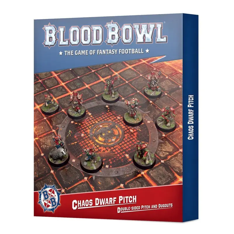 Blood Bowl - Chaos Dwarf Team Pitch & Dugouts (202-46)