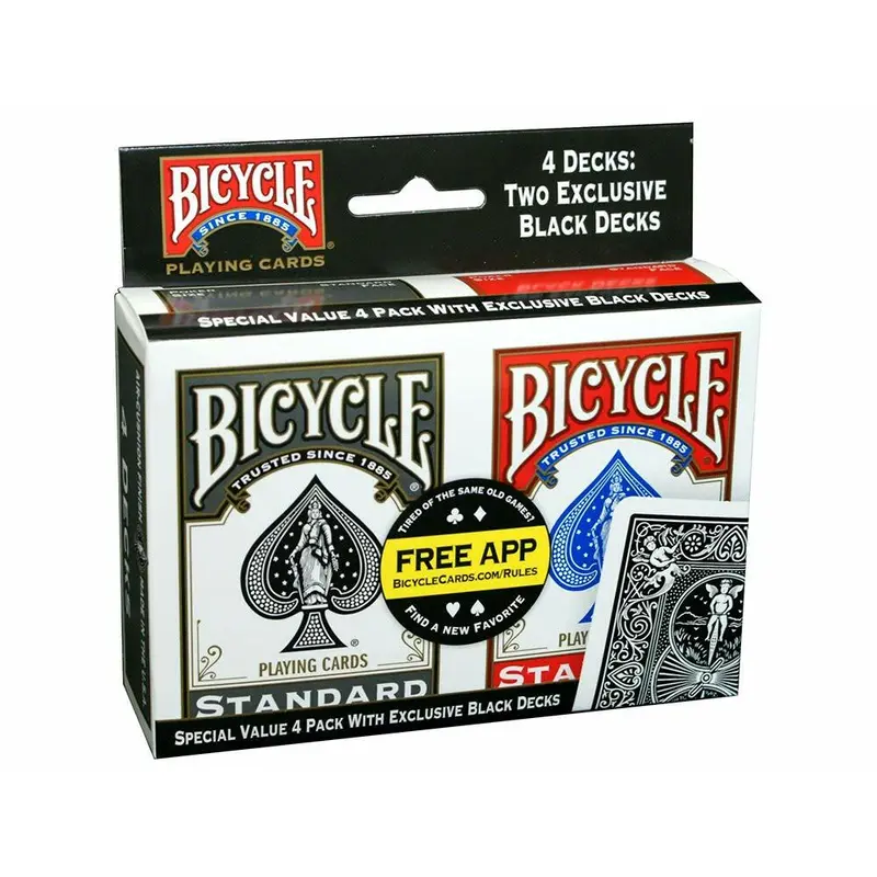 Bicycle: Poker 4 Deck Set Bicycle Playing Cards