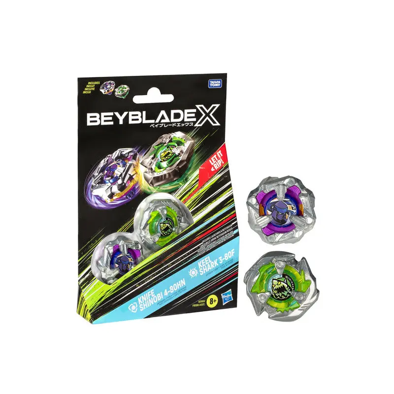Beyblade - X - Dual Pack Assortment - Knife Shinobi-Keel Shark