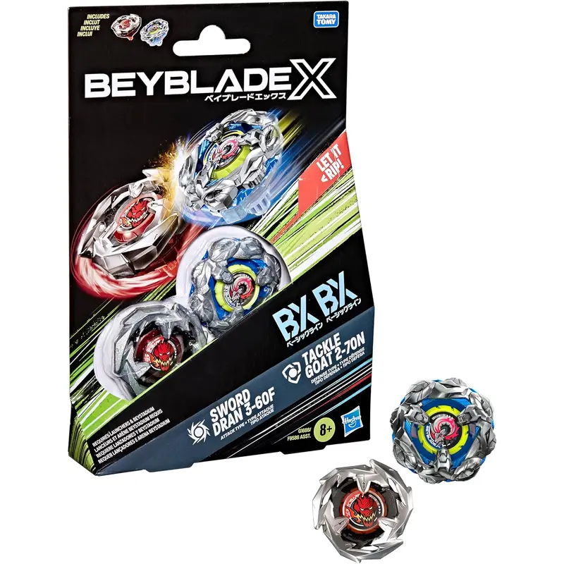 Beyblade - X - Dual Pack Assortment - Sword Drain-Tackle Goat