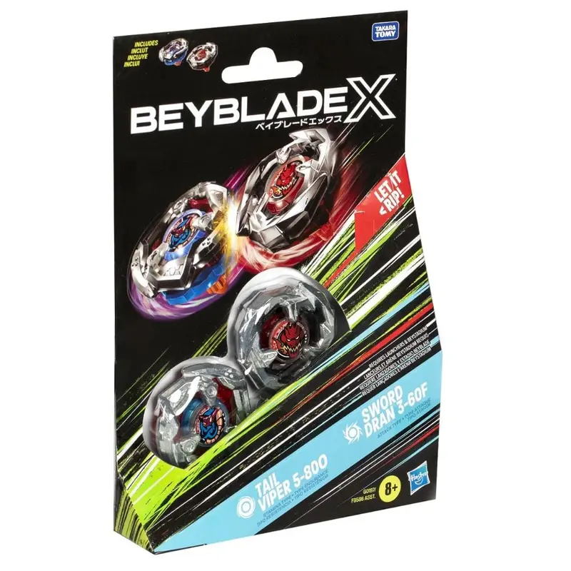 Beyblade - X - Dual Pack Assortment - Tail Viper-Sword Dran