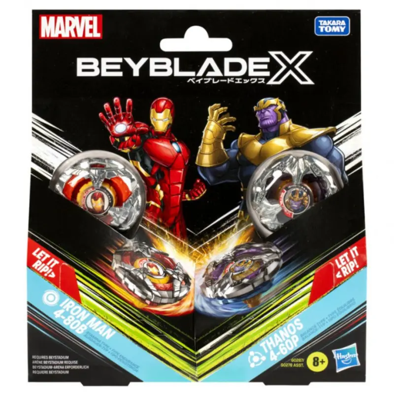 Beyblade X - Iron Man 4-80B + Thanos 4-60P
