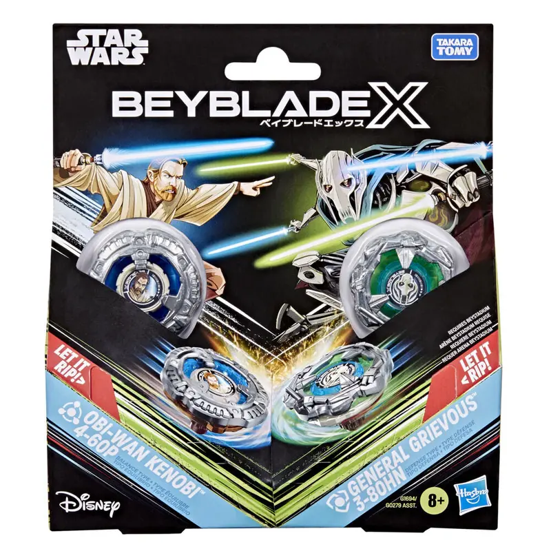 Beyblade X - Obi-Wan Kenobi 4-60P vs. General Grievous 3-80HN