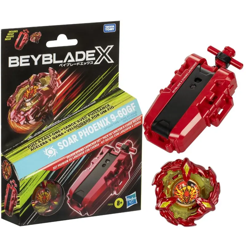 Beyblade X - Soar Phoenix 9-60GF Deluxe Launcher Set