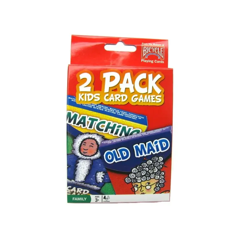 Bicycle 2 Pack Kids Games Red