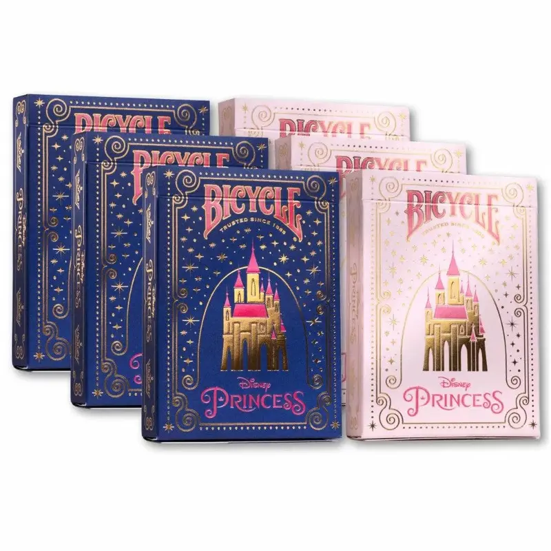 Bicycle - Disney Princess Mix Playing Cards Display 6-Pack - Pink/Navy
