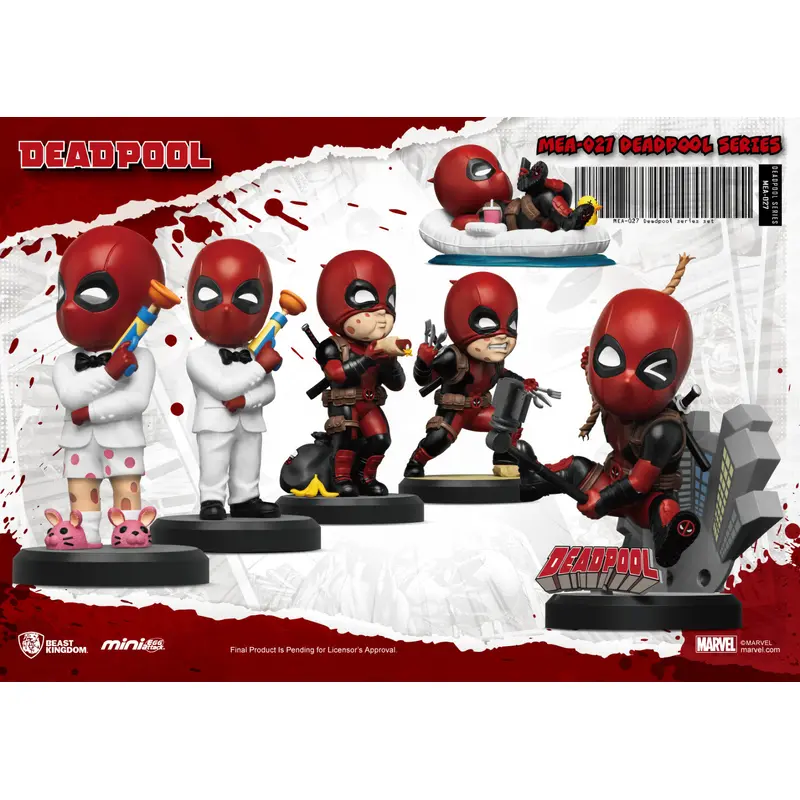 Beast Kingdom Mini Egg Attack Deadpool Series Mini-Figure Set (6 Character)
