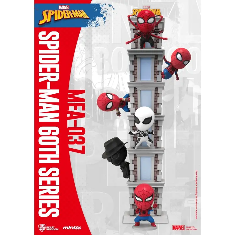 Beast Kingdom Mini Egg Attack Marvel Spider-Man: 60th Anniversary Series Bright Box (Assortment of 6)