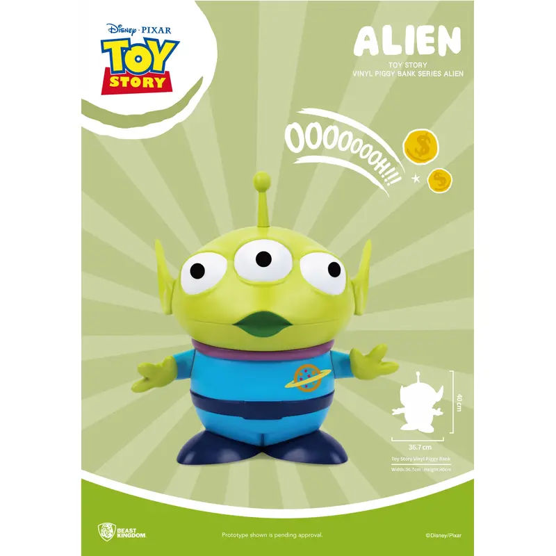 Beast Kingdom Toy Story Alien Large Vinyl Piggy Bank