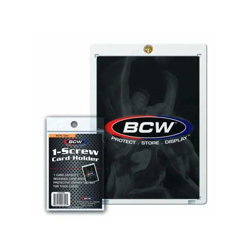 BCW 1 Screw Card Holder Thick 50 Pt