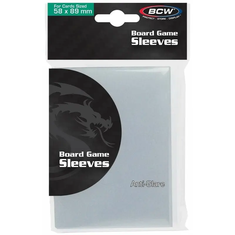BCW Board Game Sleeves Matte Standard Chimera Clear