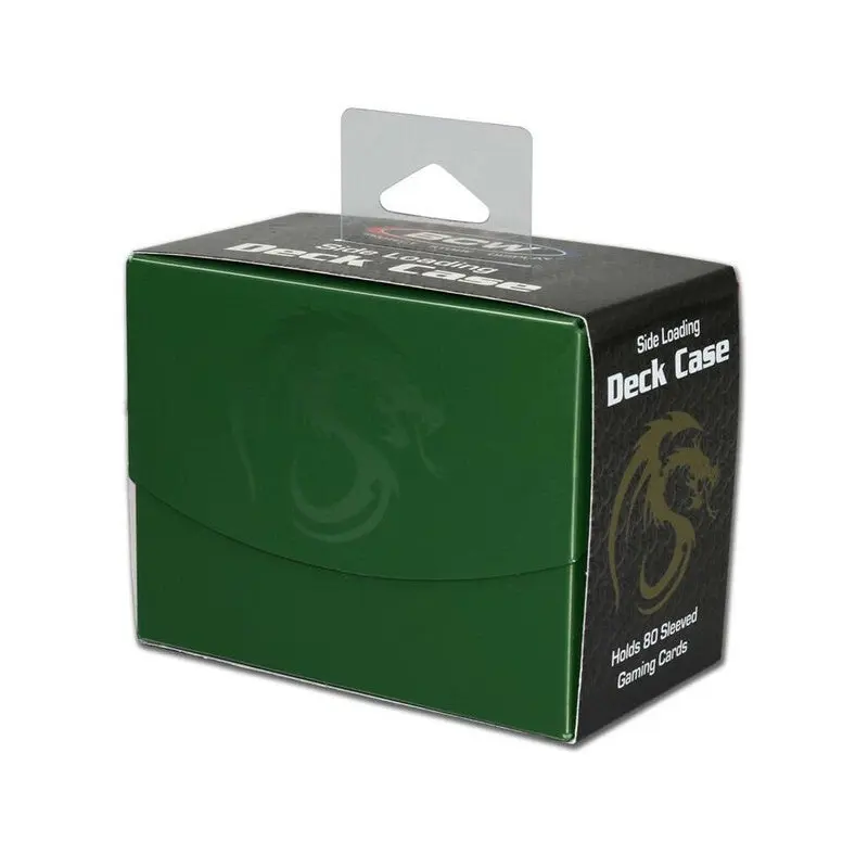 BCW Deck Case Box Side Loading Green (Holds 80 cards)