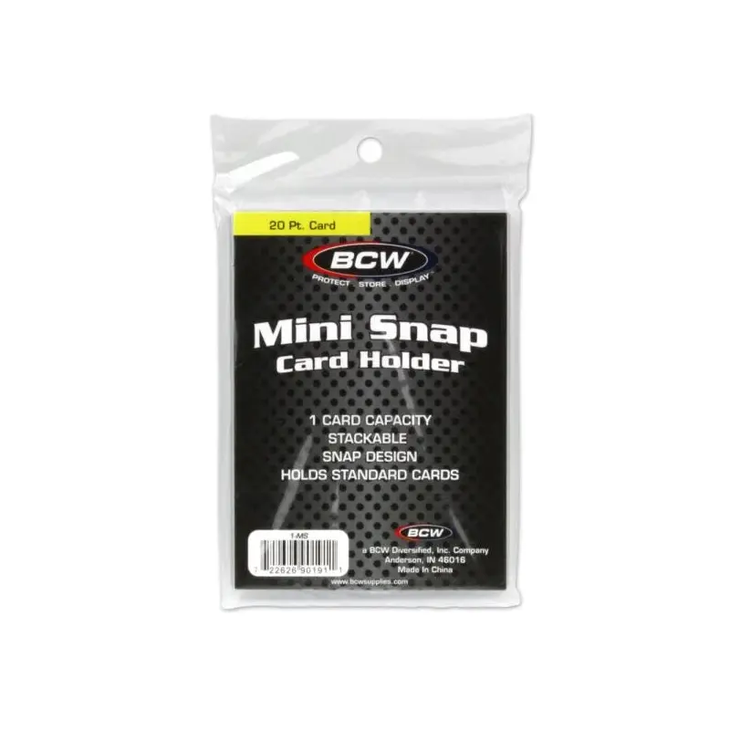 BCW Mini Snap Card Holder (Standard Size Cards)