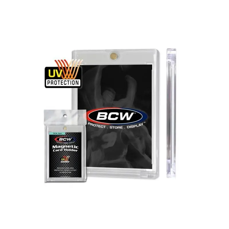 BCW One Touch Magnetic Card Holder 75 Pt Card Standard