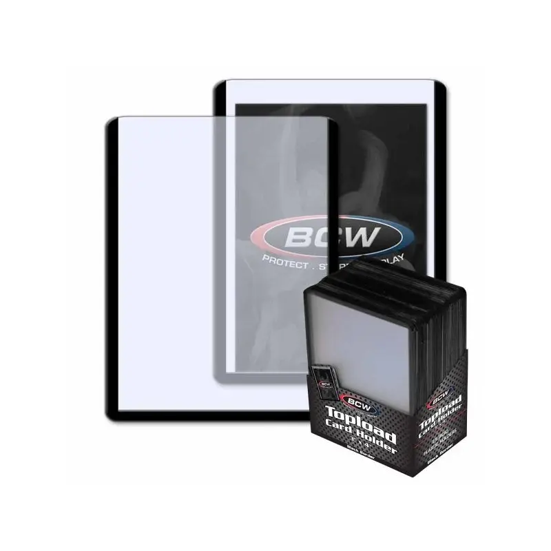 BCW Topload Card Holder Border Black