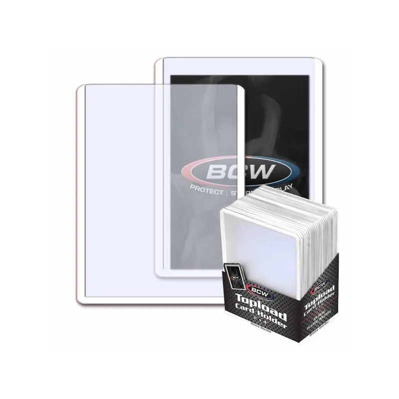 BCW Topload Card Holder Border White