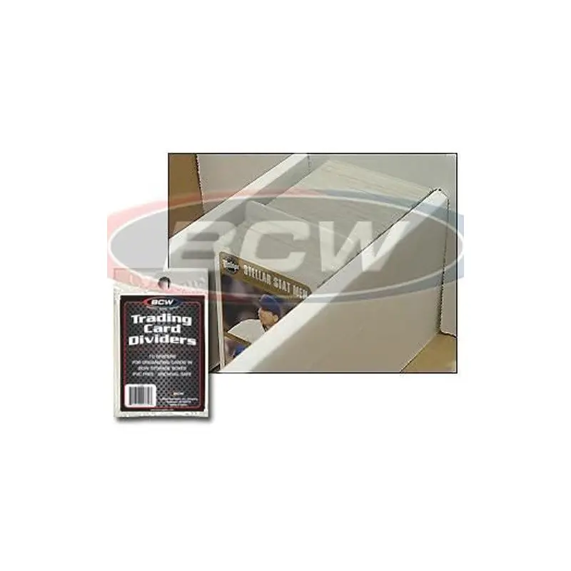 BCW Trading Card Dividers Vertical (10 Dividers Per Pack)