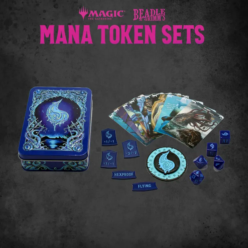 Beadle & Grimms Magic: The Gathering Blue Mana Token Set