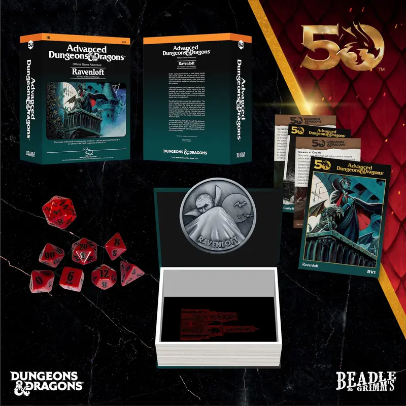 Beadle & Grimms Ravenloft Dice & Accessories Set D&D 50th