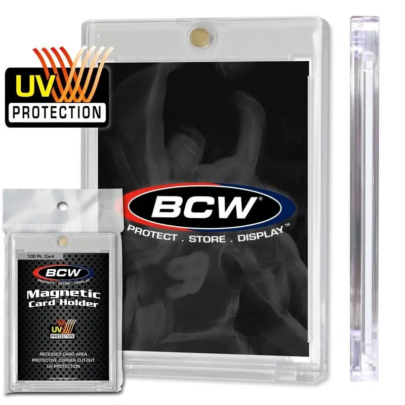 BCW - 100 Pt Thickness One Touch Magnetic Card Holder Standard - Clear