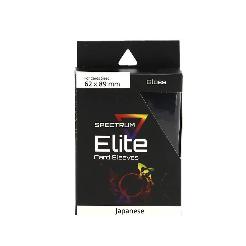 BCW - Elite2 Small Deck Guard Card Sleeves 60-Pieces 62 mm x 82 mm Size - Black