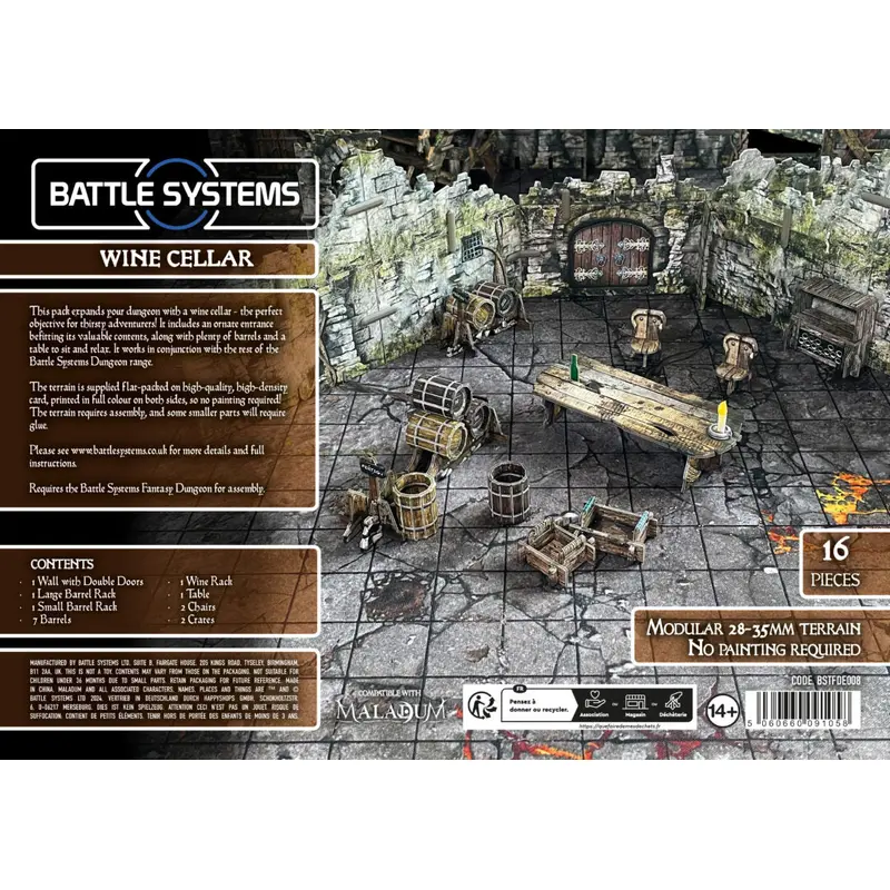 Battle Systems Fantasy Dungeon Terrain - Wine Cellar
