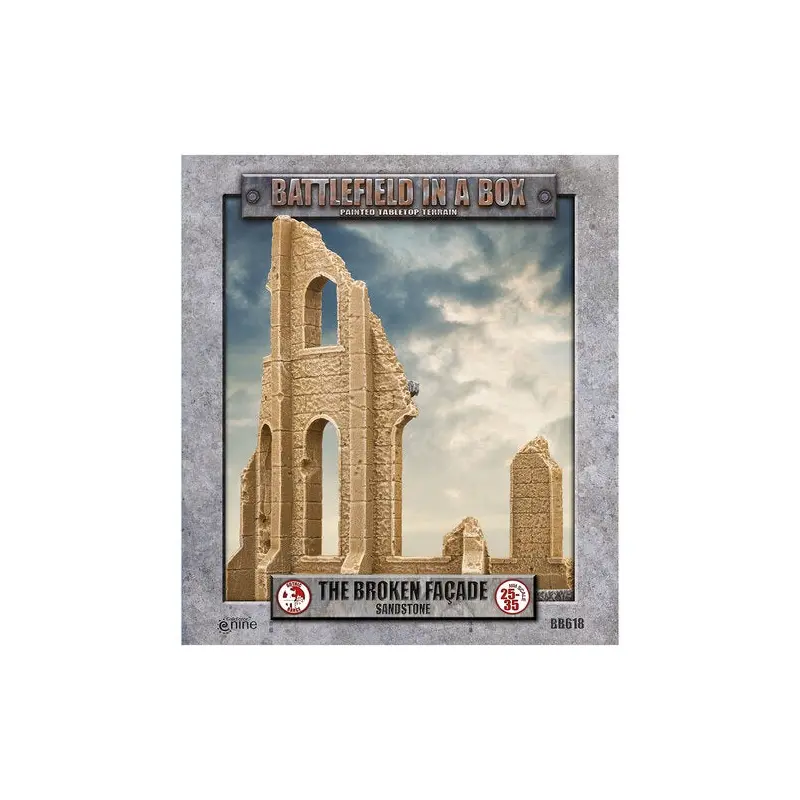 Battlefield in a Box: Gothic Battlefields - Broken Facade - Sandstone