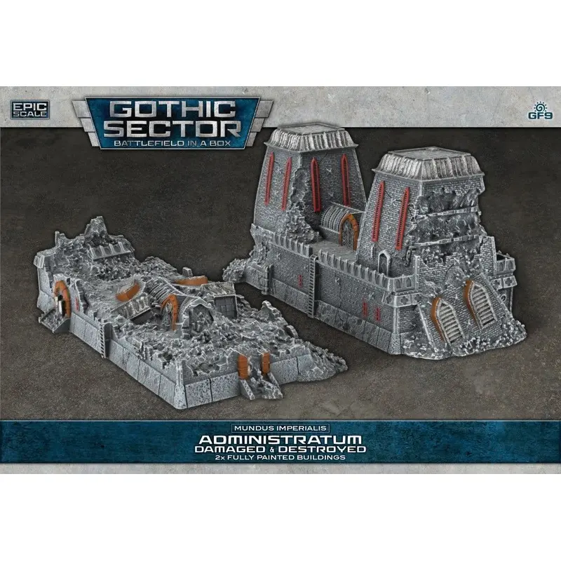 Battlefield in a Box: Gothic Sector  Mundus Imperialis: Administratum (Damaged & Destroyed)