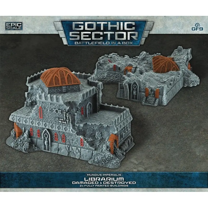 Battlefield in a Box: Gothic Sector  Mundus Imperialis: Librarium (Damaged & Destroyed)