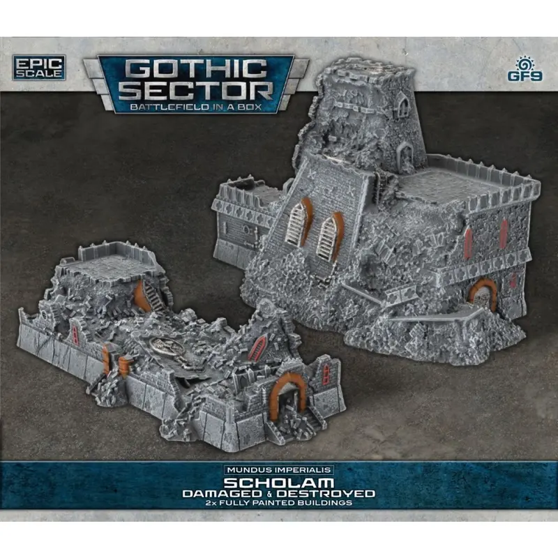 Battlefield in a Box: Gothic Sector  Mundus Imperialis: Scholam (Damaged & Destroyed)
