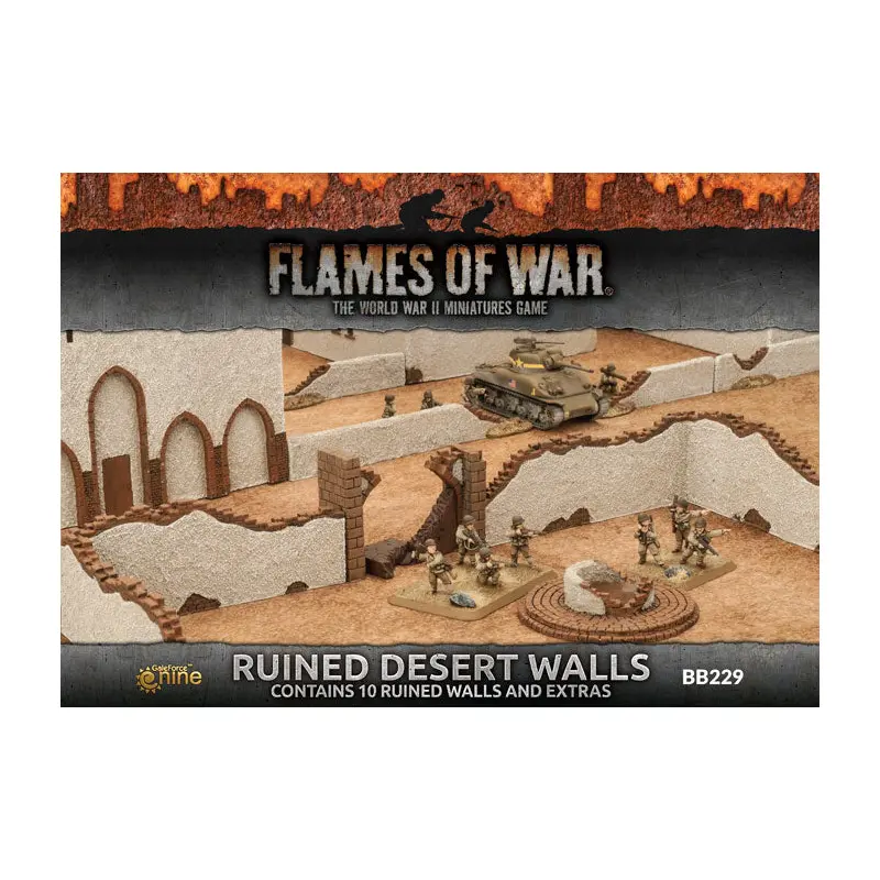 Battlefield in a Box Ruined Desert Walls