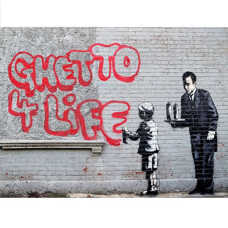 Bansky Urban Art Ghetto 4 Life 1000 Piece Jigsaw