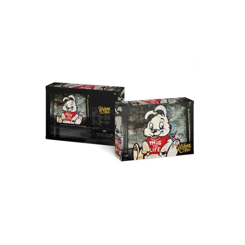 Bansky Urban Art Thug Life Bunny 1000 Piece Jigsaw