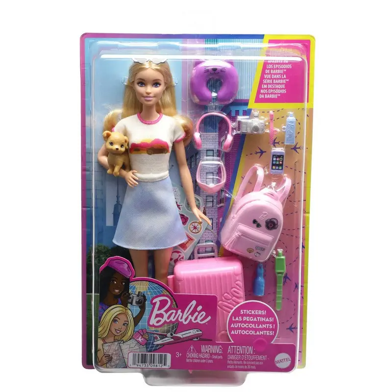 Barbie - Family Refreshed Travel Barbie Toy