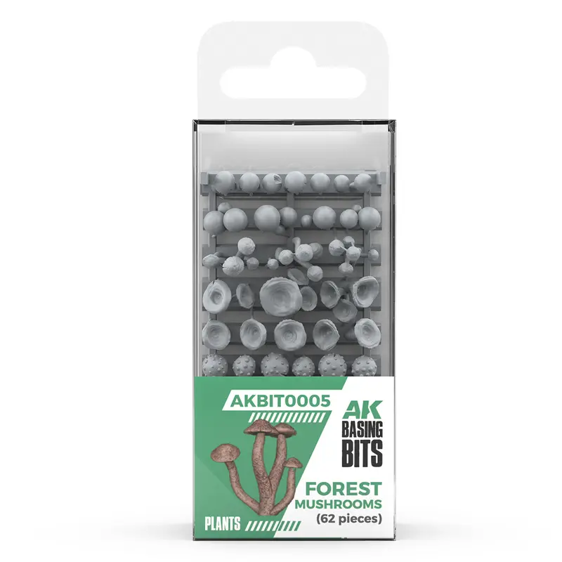 Basing Bits - Forest Mushrooms (63 Pieces)