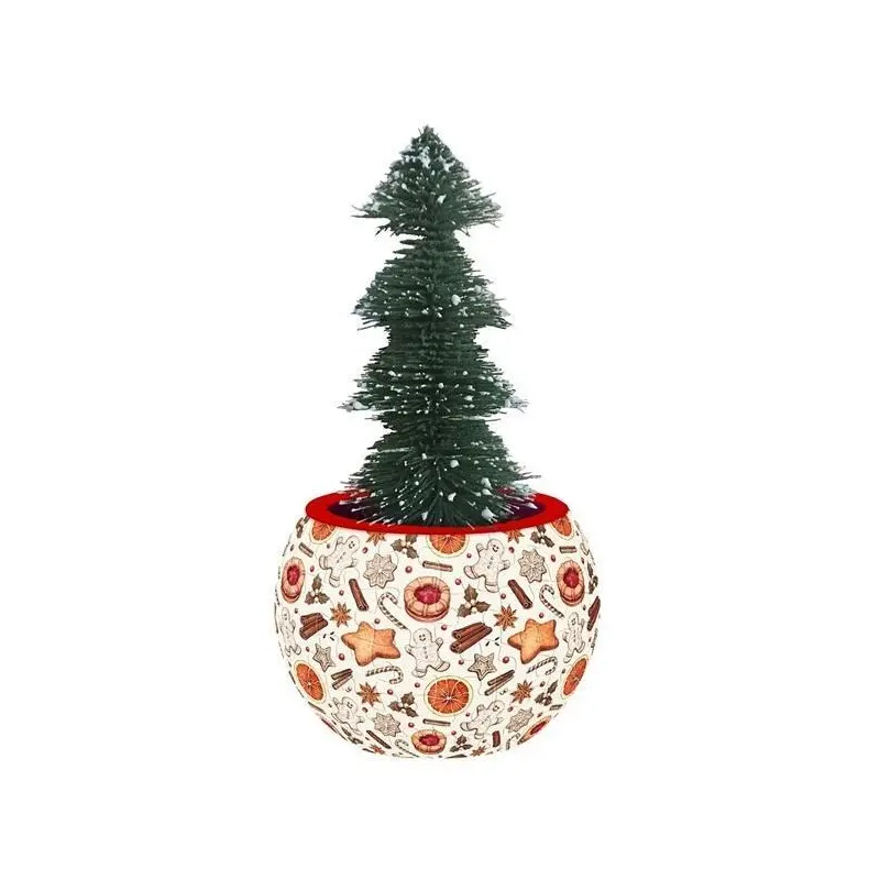 3D Flowerpot Puzzle Christmas Desserts