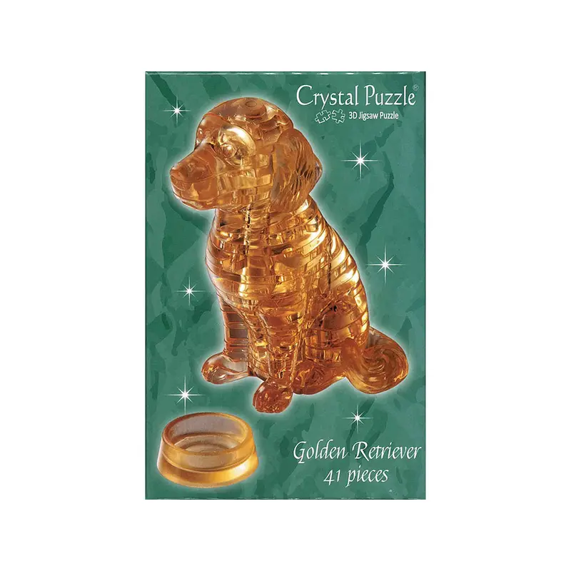 3D Golden Retriever Crystal Puzzle