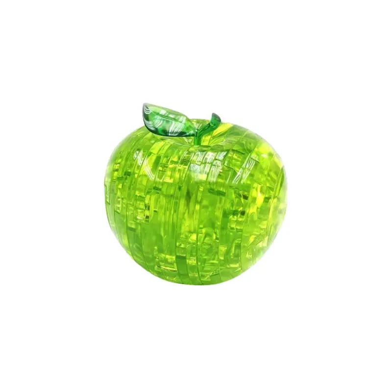 3D Green Apple Crystal Puzzle