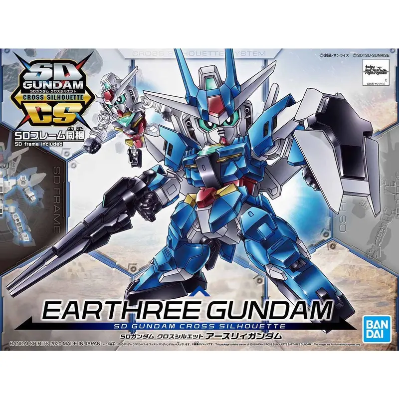 Bandai Sd Gundam Cross Silhouette Earthree Gundam