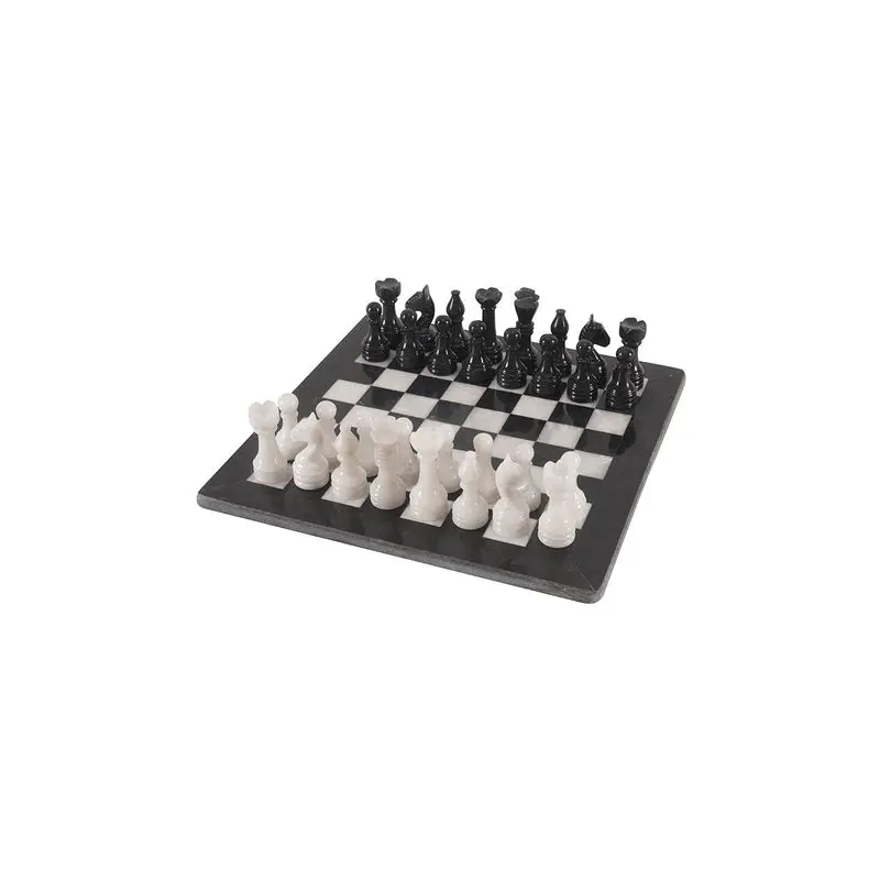 30cm Chess Set - Black & White