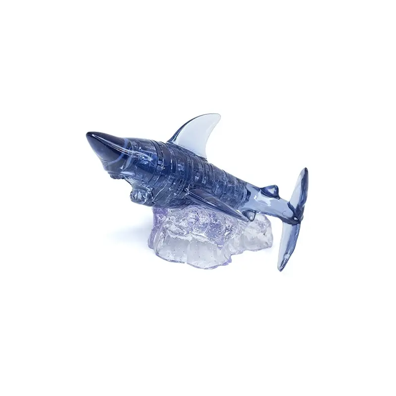 3D Black Shark Crystal Puzzle