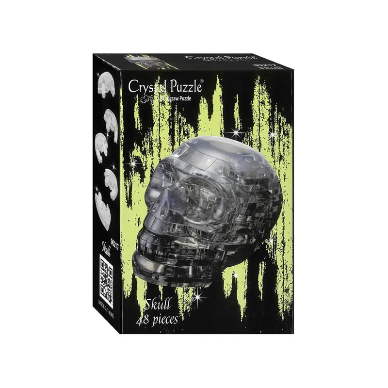 3D Black Skull Crystal Puzzle
