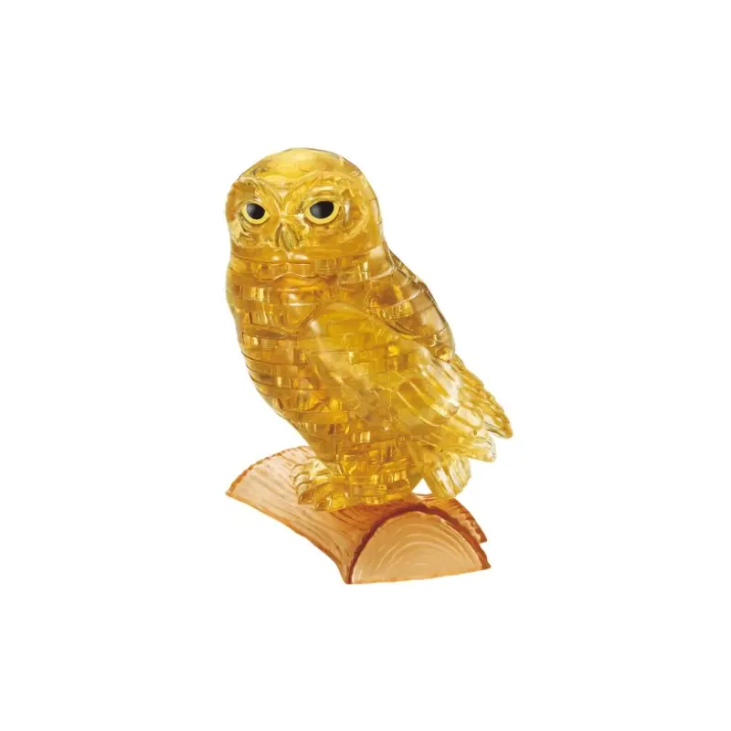 3D Crystal Puzzle - Gold Owl