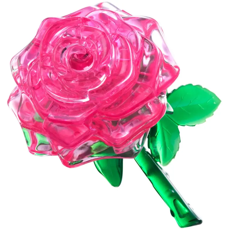 3D Crystal Puzzle ?? Pink Rose