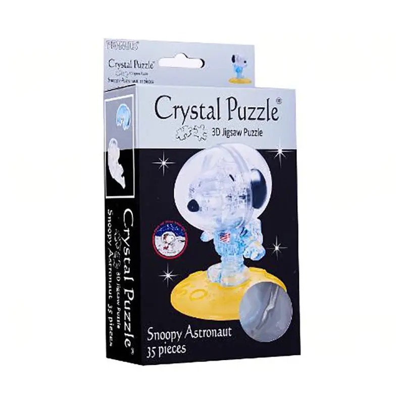 3D Crystal Puzzle - Snoopy Astronaut