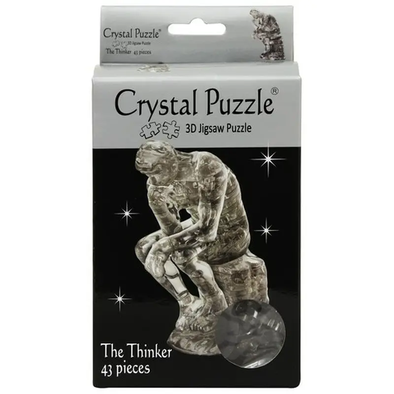3D Crystal Puzzle - The Thinker