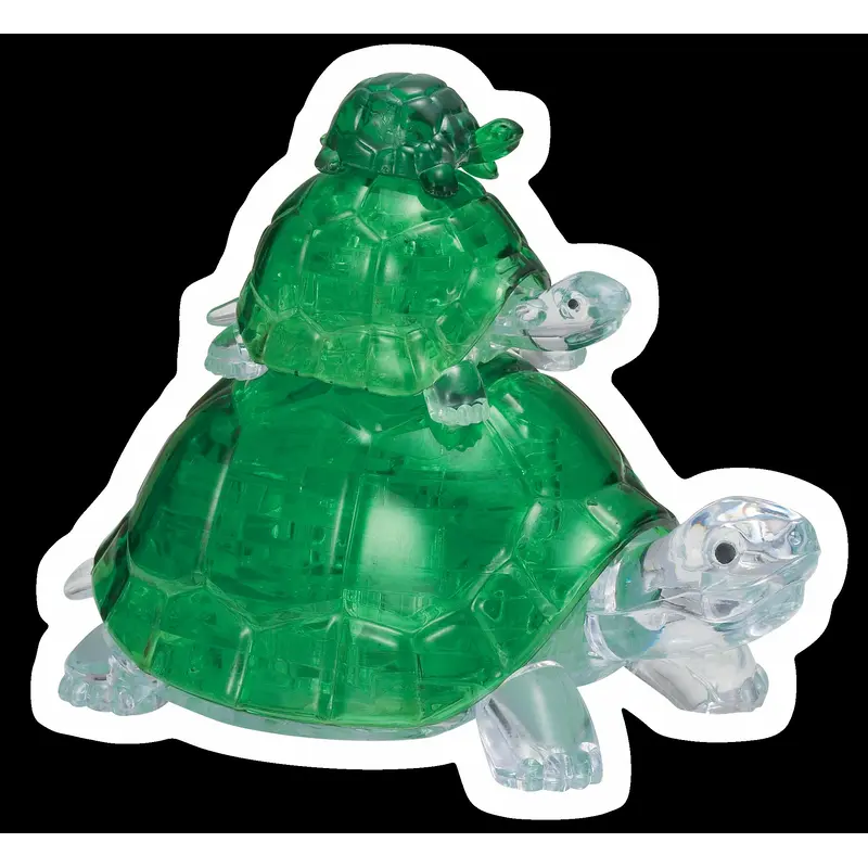 3D Crystal Puzzle - Turtles