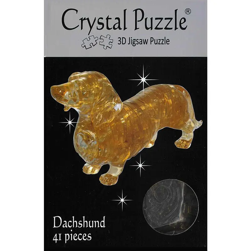 3D Dachshund Crystal Puzzle