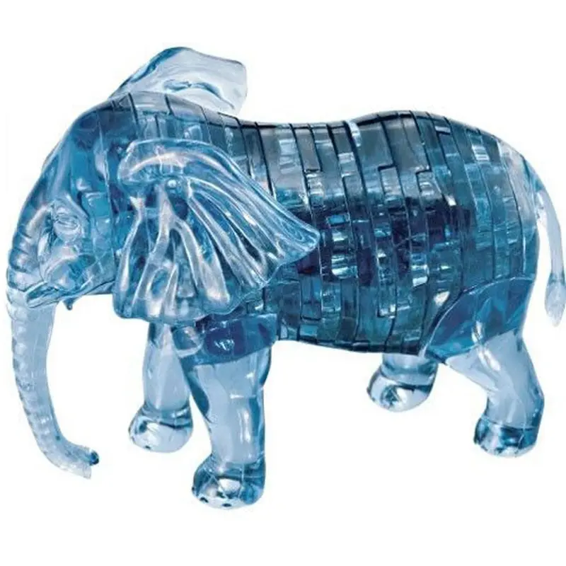 3D Elephant Crystal Puzzle